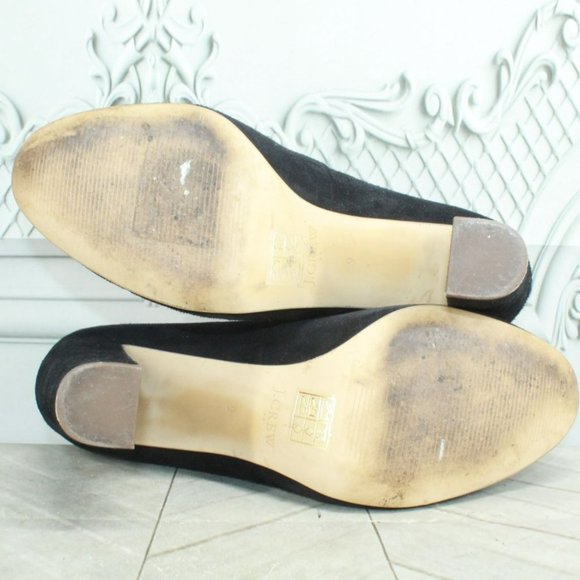 J Crew Black Suede Slip On Comfort Casual Pump Shoes Size 9 - Picture 9 of 9